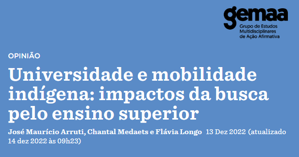 Universidade e mobilidade indígena: impactos da busca pelo ensino superior